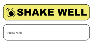 Architext Prescription Warning Label Comparison