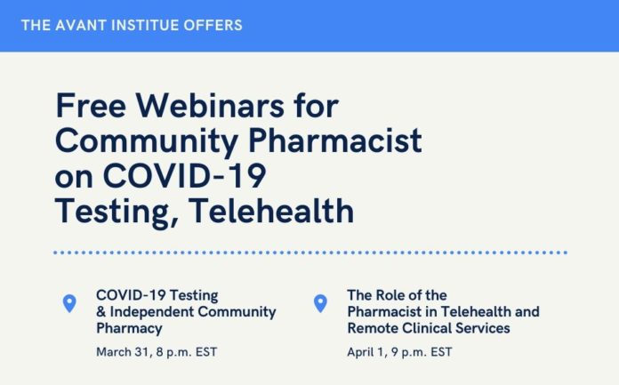 The Avant Institute is hosting two free webinars this week in response to the coronavirus crisis.